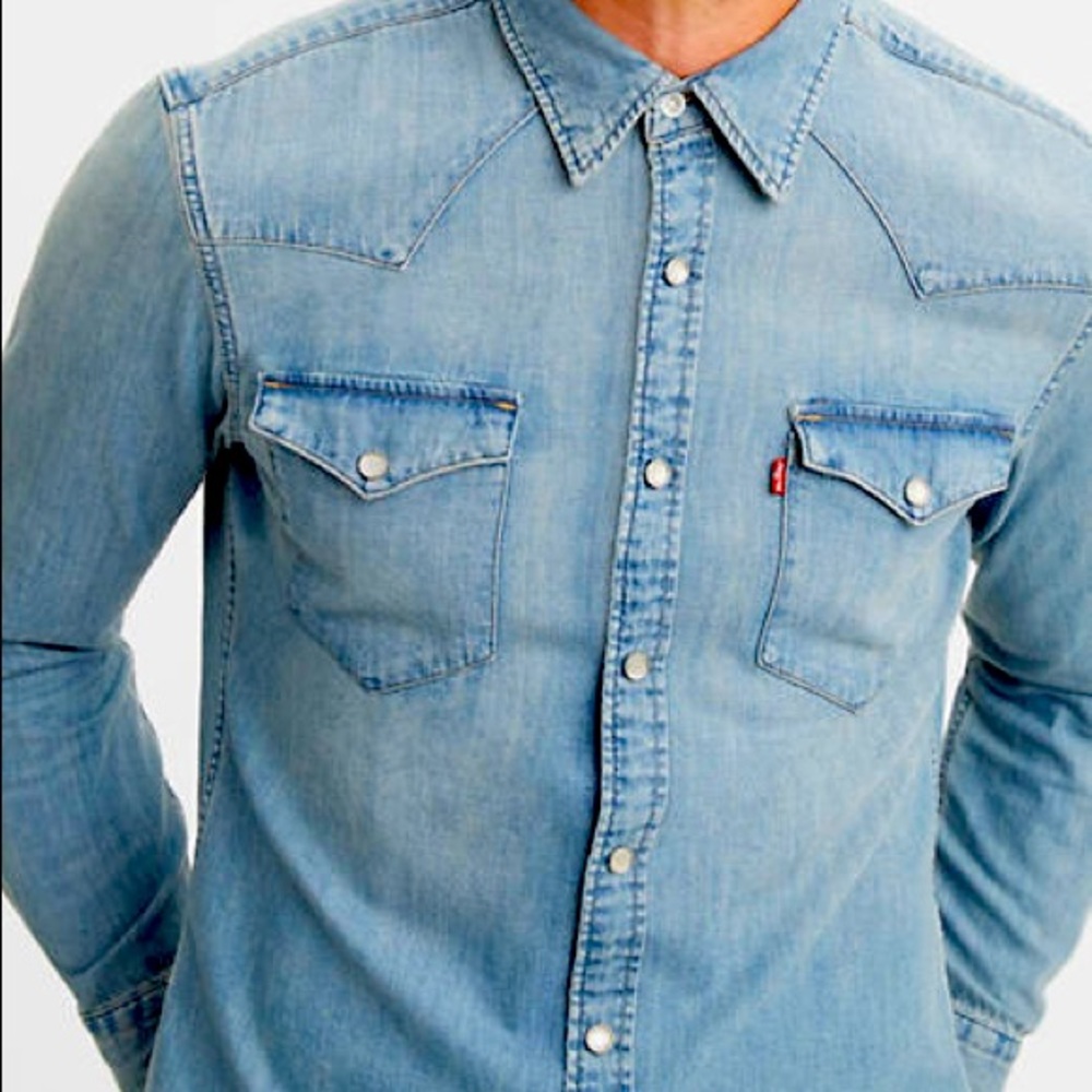 NWT Levi’s Barstow Slim Western Button Down